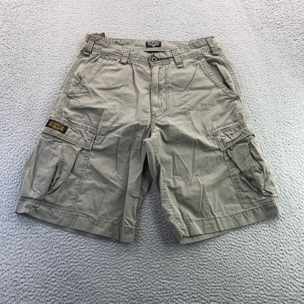 Polo Jeans Co shorts Mens 32 Greenish Gray Surplus Ripstop Y2K Military Skater